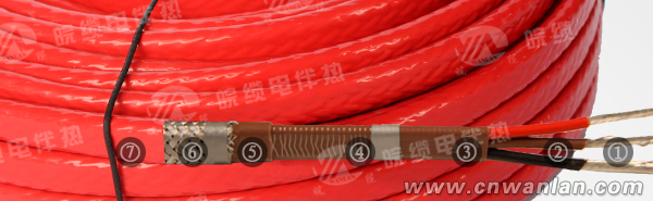 HBLX-3Q-J3-30單相并聯恒功率電伴熱帶結構圖